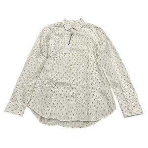 13-1 PAUL SMITH Men's Top Button Down White 16" Collar Large